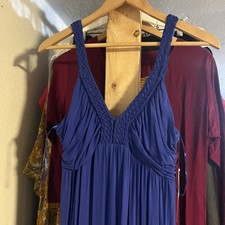 Nuevo con etiquetas Vestido Design History para mujer con tiras azul cobalto talla mediana