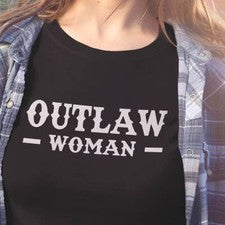 Camiseta Outlaw Woman - Gran regalo para esas mujeres fuera de la ley, música country o rock f