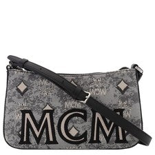 Mini bolso de hombro MCM para damas en jacquard vintage monograma MWSBATQ01EG