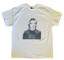 Camiseta Marilyn Monroe Actriz y Modelo Americana Blanca Retro Estilo Suave