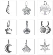 Joyería de plata de ley 925 naturaleza encanto colgante joyería regalo