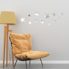 12 Piezas Pegatinas de Pared Estrella Decoración Interior para Hogar Salón