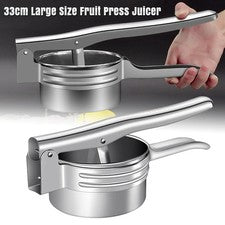 Utensilio de prensa de frutas de acero inoxidable para puré de patatas exprimidor de verduras 33 cm