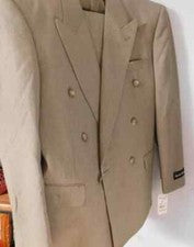 Hombre Doble Pecho/Un Solo Pecho Estilo Color Tostado, Viene con Pantalones