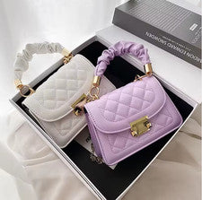 Bolsos de mano de mensajero de diseñador con caja de celosía de diamante bandolera