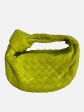 Bolso Bottega Veneta Para Mujer Verde Mini Jodie Cuero Intrecciato Nudo Asa Superior