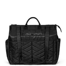 Bolso de Mano Lug Soprano para Mujer - Elegante Cuero Negro y Sintético de Viaje Essentia