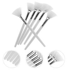 6 piezas cepillo para el cuidado de la piel brochas de maquillaje facial ventilador facial máscara para tratamientos fac