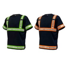Camisas de trabajo de seguridad reflectantes Camisetas de trabajo de alta visibilidad ANSI Clase 3 M a 7X