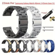 Correa de acero inoxidable Gear S3 para reloj Samsung Galaxy 46 mm 3 45 mm