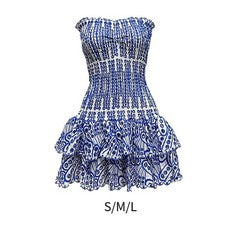 Vestido corto de fiesta Women Tube Top vestido corto para mujer vacaciones