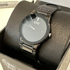 Reloj Citizen Eco-Drive Hombre Axiom Correa Cuero Negro 40mm AU1065-07E