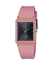 Reloj Casio Hombre Analógico Cuarzo Informal Clásico Vestido Esfera Negra Impermeable Rectángulo