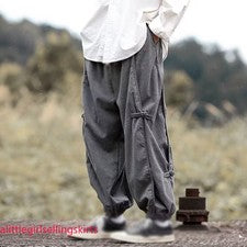 Pantalones deportivos estilo chino retro para hombre pantalones harén sueltos pantalones informales ropa exterior