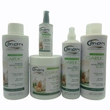 Orion Ajo Cuidado del Cabello Kit de 5 Pasos Champú Mascarilla Acondicionador Aceite Sin Enjuague
