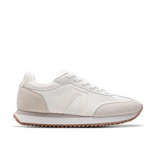 Zapatos activos Clarks Calo Run2 blancos para mujer