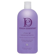 Protección calmante del cuero cabelludo Design Essentials 32 oz aloe, vitamina E y karité