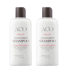 Champú anticaspa de cuidado especial ACO de 200 ml 2 piezas - sin perfume, suave eficaz