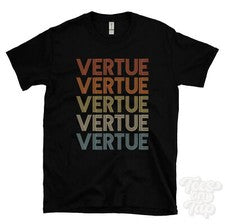 CAMISETA VERTUE ESTILO RETRO REPETIDO Hombre y Mujer Novedad Genial Nombre Regalo