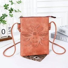 Bolso Bandolera para Teléfono Celular Shine Mark Bee Laser Coral