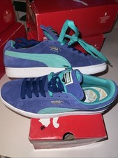 PUMA Gamuza Clásica Limoges Piscina/Verde Mujer Talla 11 355462-17 NUEVO