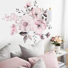 Pegatinas Pared Adhesivo Hogar Salón Decoración Rosa Flor Alta Calidad