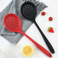 Silikon Nylon Schlitzlöffel - 33,2 cm - zum Schöpfen Sieben Servieren