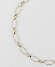 Collar de cristal con ojales transparentes La Vie Parisienne 14K GP Swarovski