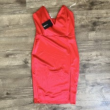 Moda Nova Para Mujer Talla Grande "Don't Doubt Me" Vestido Midi Rojo Sexy Cóctel