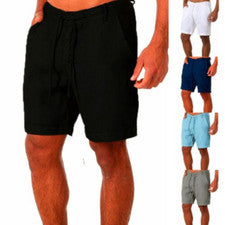 Pantalones Cortos Hombre Hombre Pantalones Cortos Pantalones Cortos Deportivos Verano Algodón Lino
