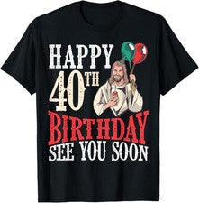 Camiseta Regalo 40 Cumpleaños Cristiano Cumpliendo 40 Años