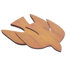 3 piezas adornos tallados en madera para colgar en la pared decoración del hogar