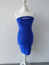 Vestido bodycon talla S/M 36/38 eléctrico azul vestido de fiesta minivestido