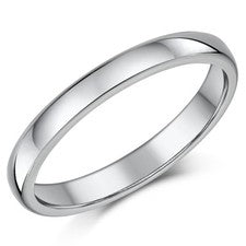 Anillo de compromiso de boda de titanio con banda de 3 mm anillo para dama