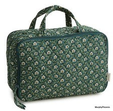 Estuche de viaje Vera Bradley Ultimate muérdago celosía nuevo con etiquetas precio de venta sugerido por el fabricante