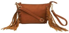 Bolso Bandolera URBAN ORIGINALS Flecos Bebé Cuero Tostado Gamuza Mujer’s + Bolsa Antipolvo