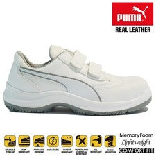 BOTINES DE TRABAJO DE SENDERISMO AEROPUERTO PUNTERA COMPUESTA DE SEGURIDAD DE CUERO PUMA PARA HOMBRES TALLA