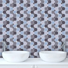 Pegatinas de pared impermeables 20 cm * 20 cm 6 piezas/juego para cocina baño decoración del hogar