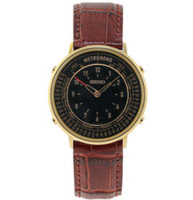 Reloj SEIKO Metronome Limited Línea Estándar Banda Clásica Marrón Oscuro SMW0...