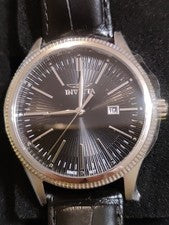 *NUEVO*Reloj Invicta Celestial para hombre - 43 mm, esfera negra/correa de cuero negra (47816)