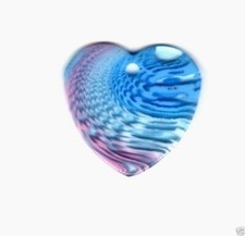 Impex Trimits Joyería - Corazón Medio Azul Hielo RT15