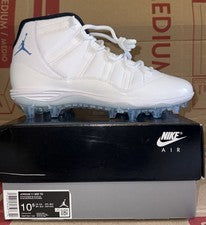 Botines de fútbol Air Jordan 11 Mid TD Legend azul HM7324-104 para hombre talla 10,5”