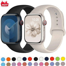 Correa de silicona para iWatch Apple Watch 38 mm 40 mm 41 mm 42 mm 44 mm 45 mm 46 m49 mm correa