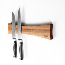 Tira magnética de cuchillos de madera maciza de 16 pulgadas organizador de cuchillos imanes fuertes para pared