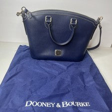 Cartera Bandolera Dooney & Bourke Saffiano Geena Azul Marino con Cubierta Antipolvo Bolso