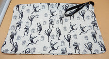 Karl Lagerfeld Paris Caprichoso Gato Bolsa de Lona Bolsa de Maquillaje de Viaje