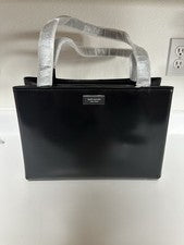 Bolso de Mano Kate Spade Sam Icon Spazzolato Cuero Mediano Negro Nuevo sin Etiquetas