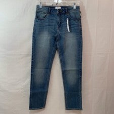 Pantalones de mezclilla ajustados lavado medio talla 29" x 30" de ASOS DESIGN para hombre nuevos en caja