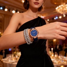 1 Elegant Quartz Watch For Women - Stylish Round Dial Alloy Design