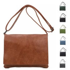 Bolsos de mensajero cruzados con solapa completa para damas Mujeres Bolso de hombro Reino Unido